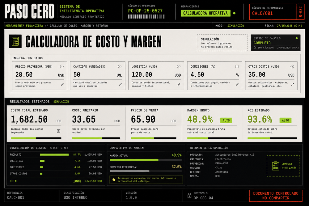 Calculadora de margen
