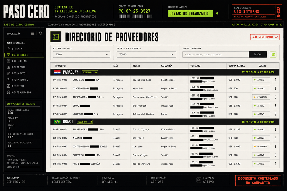 Directorio de proveedores